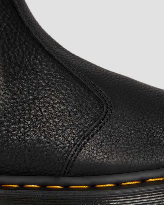 Botas Chelsea Dr. Martens 2976 Faux Fur Lined Mujer Negros MX-76405